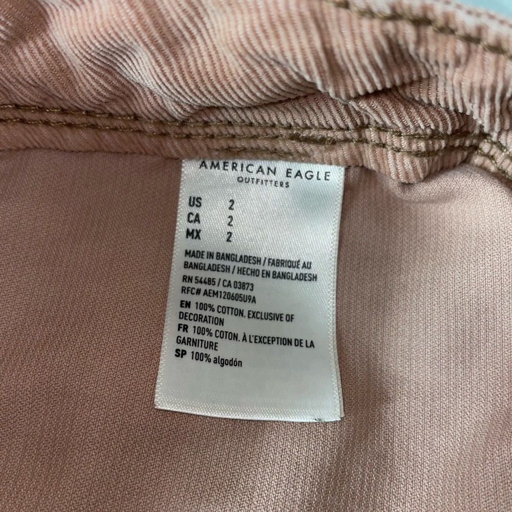 American Eagle Stretch Corduroy Highest Waist '90s Boyfriend Cargo Short - Picture 8 of 9